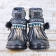 BOTA BOHO TRIBAL - PIEL NEGRA - TALLA 37