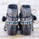 BOTA BOHO TRIBAL - PIEL NEGRA - TALLA 37