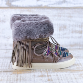 BOTAS ALASKA PIEL COLOR MARRÓN - TALLA 36