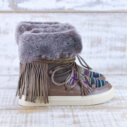 BOTAS ALASKA PIEL COLOR MARRÓN - TALLA 36