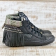 SNEAKER SERPIENTE PIEL NEGRA - TALLA 40