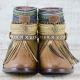 BOTAS BOHO SERPIENTE PIEL MARRÓN - TALLA 38