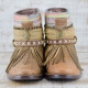 BOTAS BOHO SERPIENTE PIEL MARRÓN - TALLA 37