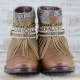 BOTAS BOHO SERPIENTE PIEL MARRÓN - TALLA 41