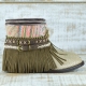 BOTAS BOHO SERPIENTE PIEL GOLDEN - TALLA 37