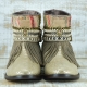 BOTAS BOHO SERPIENTE PIEL GOLDEN - TALLA 41  