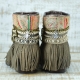 BOTAS BOHO SERPIENTE PIEL GOLDEN - TALLA 41  