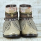 BOTAS BOHO SERPIENTE PIEL GOLDEN - TALLA 40