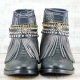BOTAS BOHO SERPIENTE PIEL NEGRA - TALLA 41