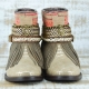 BOTAS BOHO SERPIENTE PIEL GOLDEN - TALLA 36
