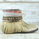 BOTAS BOHO SERPIENTE PIEL GOLDEN - TALLA 37