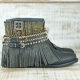 BOTAS BOHO PIEL NEGRO - TALLA 36 