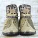 BOTAS BOHO SERPIENTE PIEL GOLDEN - TALLA 39