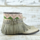 BOTAS BOHO SERPIENTE PIEL GOLDEN - TALLA 40
