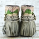 BOTAS BOHO SERPIENTE PIEL GOLDEN - TALLA 40