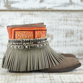 BOTAS BOHO PIEL MARRÓN - TALLA 38