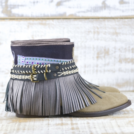 BOTAS BOHO PIEL FANGO - TALLA 39