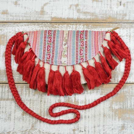 BOLSO ROJO BOHO