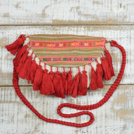 BOLSO ROJO BOHO