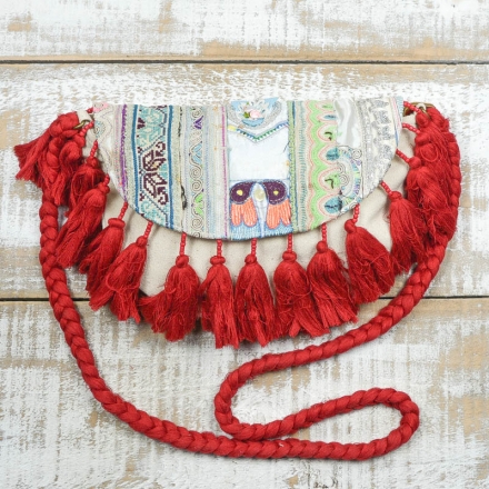 BOLSO ROJO BOHO