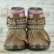 BOTAS BOHO SERPIENTE PIEL MARRÓN - TALLA 36