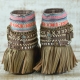 BOTAS BOHO SERPIENTE PIEL MARRÓN - TALLA 36