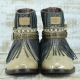BOTAS BOHO SERPIENTE PIEL GOLDEN - TALLA 41  