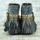 BOTAS BOHO SERPIENTE PIEL GOLDEN - TALLA 41  