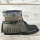 BOTAS BOHO PIEL NEGRO - TALLA 40