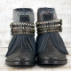 BOTAS BOHO SERPIENTE PIEL NEGRA - TALLA 38