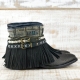 BOTAS BOHO SERPIENTE PIEL NEGRA - TALLA 38