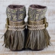 BOTAS BOHO SERPIENTE PIEL MARRÓN - TALLA 41