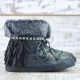 BOTAS ALASKA PIEL COLOR NEGRO - TALLA 39