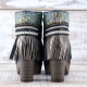 BOTAS BOHO TACON PIEL NEGRO - TALLA 40