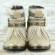 BOTAS BOHO SERPIENTE PIEL GOLDEN - TALLA 37