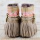 BOTAS BOHO SERPIENTE PIEL MARRÓN - TALLA 40