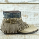 BOTAS BOHO SERPIENTE PIEL GOLDEN - TALLA 37