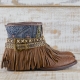BOTAS BOHO SERPIENTE PIEL MARRÓN - TALLA 36