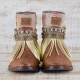 BOTAS BOHO SERPIENTE PIEL MARRÓN - TALLA 37