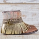 BOTAS BOHO SERPIENTE PIEL MARRÓN - TALLA 37