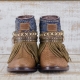 BOTAS BOHO SERPIENTE PIEL MARRÓN - TALLA 37