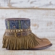 BOTAS BOHO SERPIENTE PIEL MARRÓN - TALLA 37