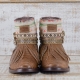 BOTAS BOHO SERPIENTE PIEL MARRÓN - TALLA 37