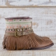 BOTAS BOHO SERPIENTE PIEL MARRÓN - TALLA 37