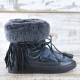 BOTAS ALASKA PIEL COLOR NEGRO - TALLA 38