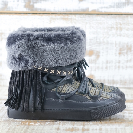 BOTAS ALASKA PIEL COLOR NEGRO - TALLA 36