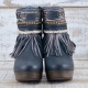 BOTAS BOHO TACON PIEL NEGRO - TALLA 41