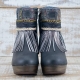 BOTAS BOHO TACON PIEL NEGRO - TALLA 41