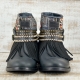 BOTA BOHO  PIEL NEGRA - TALLA 37