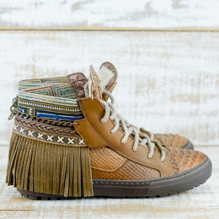 SNEAKER SERPIENTE MARRÓN - TALLA 40